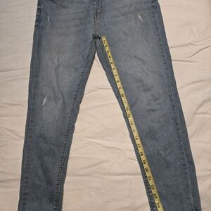 Zara Men's Skinny Jeans in Faded Blue Denim